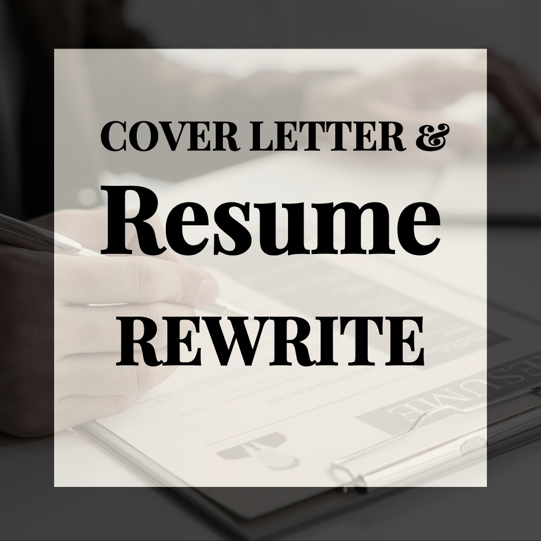 Cover Letter & Resume Rewrite
